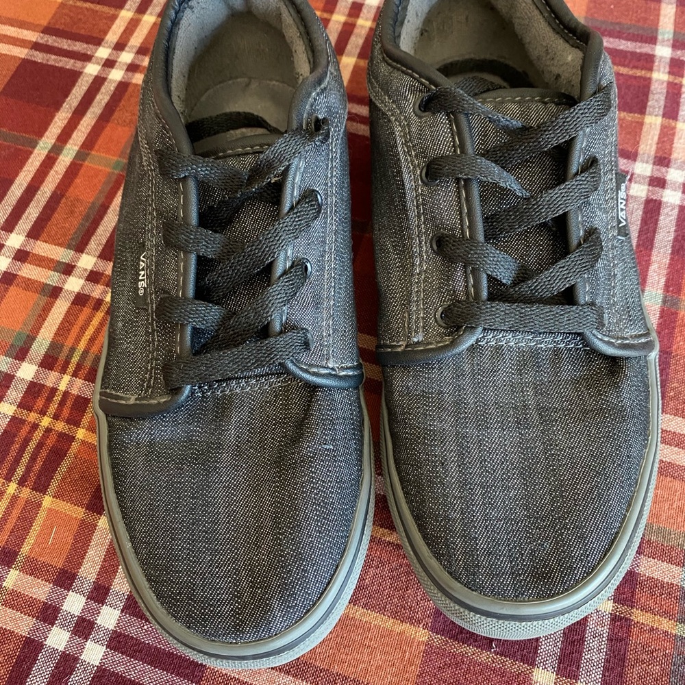 Youth size Black Vans-SOLD